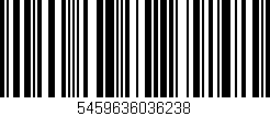 Código de barras (EAN, GTIN, SKU, ISBN): '5459636036238'