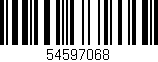 Código de barras (EAN, GTIN, SKU, ISBN): '54597068'