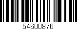 Código de barras (EAN, GTIN, SKU, ISBN): '54600876'