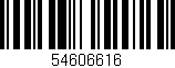 Código de barras (EAN, GTIN, SKU, ISBN): '54606616'