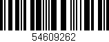 Código de barras (EAN, GTIN, SKU, ISBN): '54609262'