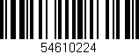 Código de barras (EAN, GTIN, SKU, ISBN): '54610224'