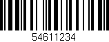 Código de barras (EAN, GTIN, SKU, ISBN): '54611234'