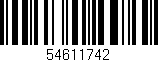 Código de barras (EAN, GTIN, SKU, ISBN): '54611742'