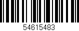 Código de barras (EAN, GTIN, SKU, ISBN): '54615483'