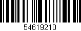 Código de barras (EAN, GTIN, SKU, ISBN): '54619210'