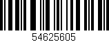 Código de barras (EAN, GTIN, SKU, ISBN): '54625605'