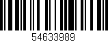 Código de barras (EAN, GTIN, SKU, ISBN): '54633989'
