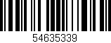 Código de barras (EAN, GTIN, SKU, ISBN): '54635339'