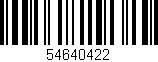 Código de barras (EAN, GTIN, SKU, ISBN): '54640422'