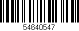 Código de barras (EAN, GTIN, SKU, ISBN): '54640547'