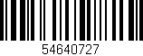 Código de barras (EAN, GTIN, SKU, ISBN): '54640727'