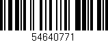 Código de barras (EAN, GTIN, SKU, ISBN): '54640771'