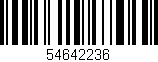 Código de barras (EAN, GTIN, SKU, ISBN): '54642236'
