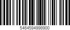 Código de barras (EAN, GTIN, SKU, ISBN): '5464594998900'