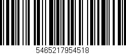 Código de barras (EAN, GTIN, SKU, ISBN): '5465217954518'