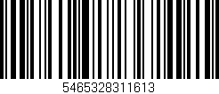 Código de barras (EAN, GTIN, SKU, ISBN): '5465328311613'