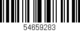 Código de barras (EAN, GTIN, SKU, ISBN): '54659283'