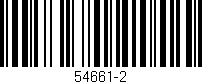 Código de barras (EAN, GTIN, SKU, ISBN): '54661-2'