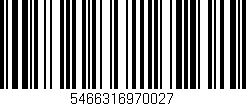 Código de barras (EAN, GTIN, SKU, ISBN): '5466316970027'