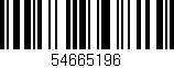 Código de barras (EAN, GTIN, SKU, ISBN): '54665196'