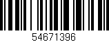 Código de barras (EAN, GTIN, SKU, ISBN): '54671396'