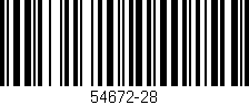 Código de barras (EAN, GTIN, SKU, ISBN): '54672-28'