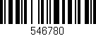 Código de barras (EAN, GTIN, SKU, ISBN): '546780'