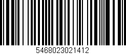 Código de barras (EAN, GTIN, SKU, ISBN): '5468023021412'
