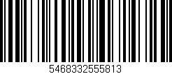 Código de barras (EAN, GTIN, SKU, ISBN): '5468332555813'