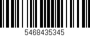 Código de barras (EAN, GTIN, SKU, ISBN): '5468435345'