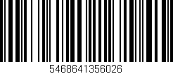 Código de barras (EAN, GTIN, SKU, ISBN): '5468641356026'