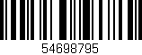 Código de barras (EAN, GTIN, SKU, ISBN): '54698795'