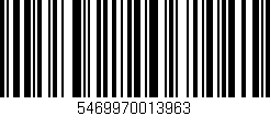 Código de barras (EAN, GTIN, SKU, ISBN): '5469970013963'