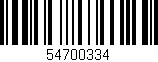 Código de barras (EAN, GTIN, SKU, ISBN): '54700334'