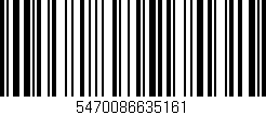 Código de barras (EAN, GTIN, SKU, ISBN): '5470086635161'