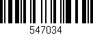 Código de barras (EAN, GTIN, SKU, ISBN): '547034'