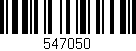 Código de barras (EAN, GTIN, SKU, ISBN): '547050'
