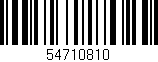 Código de barras (EAN, GTIN, SKU, ISBN): '54710810'