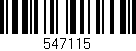 Código de barras (EAN, GTIN, SKU, ISBN): '547115'