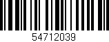 Código de barras (EAN, GTIN, SKU, ISBN): '54712039'