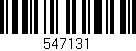 Código de barras (EAN, GTIN, SKU, ISBN): '547131'