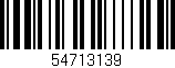 Código de barras (EAN, GTIN, SKU, ISBN): '54713139'