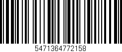 Código de barras (EAN, GTIN, SKU, ISBN): '5471364772158'