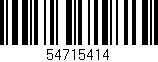 Código de barras (EAN, GTIN, SKU, ISBN): '54715414'