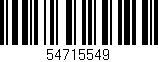 Código de barras (EAN, GTIN, SKU, ISBN): '54715549'