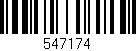 Código de barras (EAN, GTIN, SKU, ISBN): '547174'