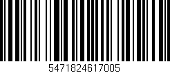 Código de barras (EAN, GTIN, SKU, ISBN): '5471824617005'