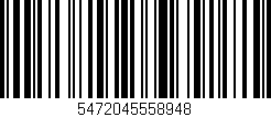 Código de barras (EAN, GTIN, SKU, ISBN): '5472045558948'