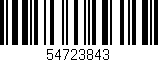 Código de barras (EAN, GTIN, SKU, ISBN): '54723843'